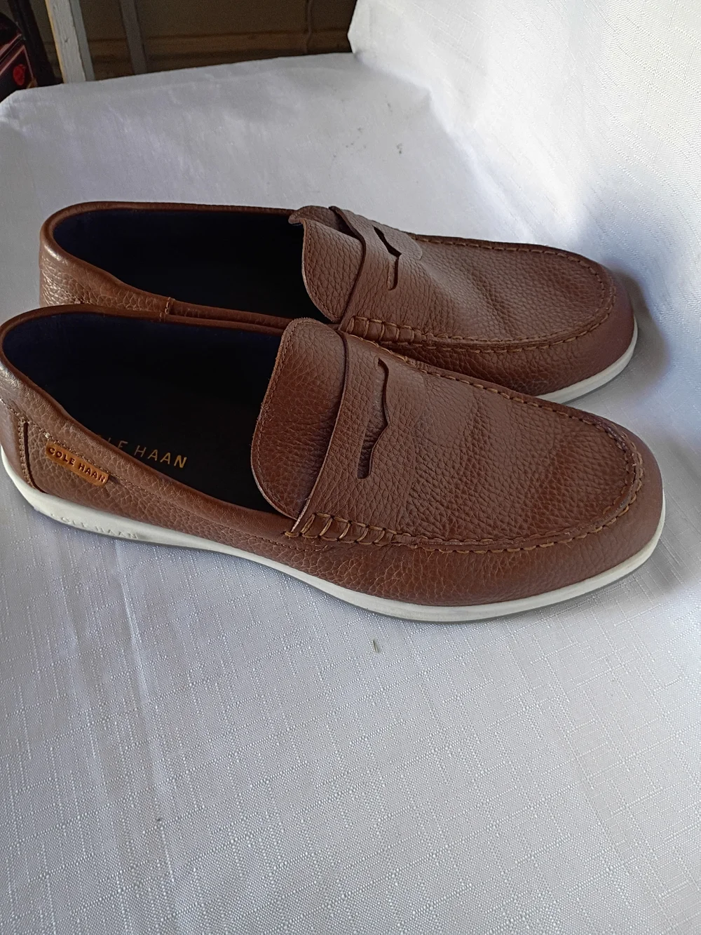 Cole Haan Men’s Brown Leather Penny Loafers Size 9.5